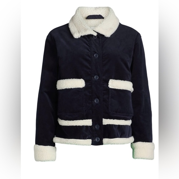 Free Assembly Women's Corduroy Jacket with Faux Shearling Trim size small - Picture 1 of 9